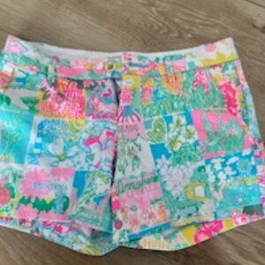 Lilly Pulitzer shorts Size 0 low waist colorful